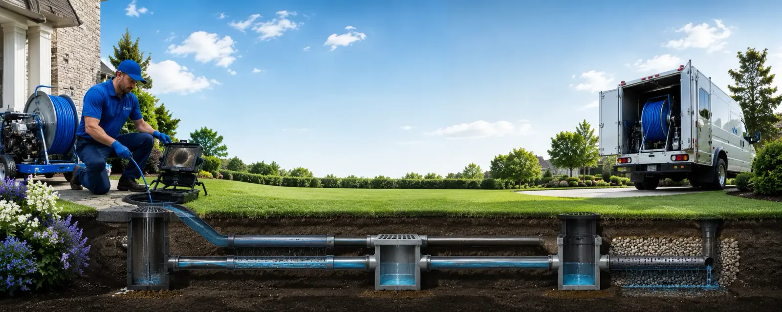 Outdoor drain cleaning information for Mendota, CA